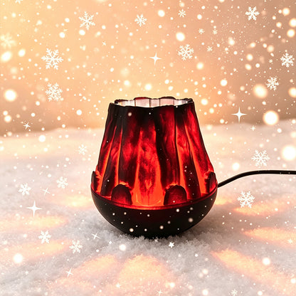 Dynamic Flame Projector Light Christmas USB Lamp - Snowflake