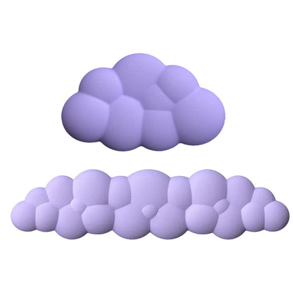 Ergonomic Wrist Rest for Computer Laptop Cloud Keyboard Wrist Rest Pad Set Purple