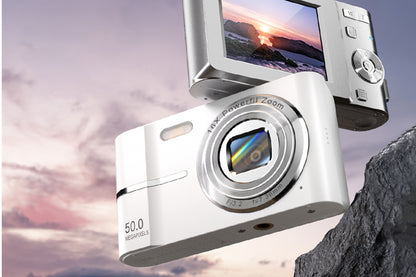 4K Digital Video Camera with 32GB Memory Card Silver
