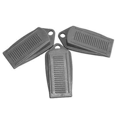 6PCS Door Wedge Stopper Rubber Grip Security Door Stoppers Wall Protector For Home-Grey
