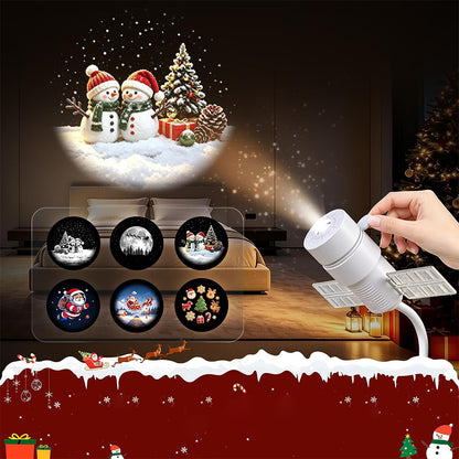 Christmas USB Projector Light with Slides Night Light Projector with 6 Slides