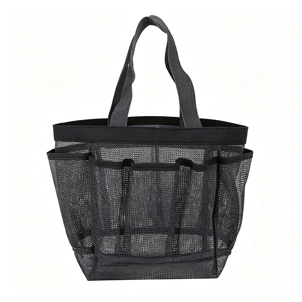 Mesh Shower Caddy Bag Hanging Toiletry Organizer For Travel And Gym