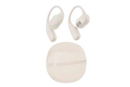 Open Ear Earbuds Bluetooth 5.3 Wireless Headphones IPX5 Waterproof for Sports-Beige