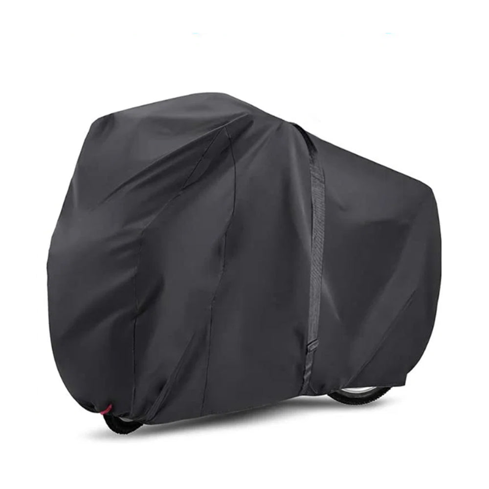 Outdoor Bike Cover Waterproof Electric Motorcycle Covers Rain Sun UV Dust Proof with Lock Hole Black
