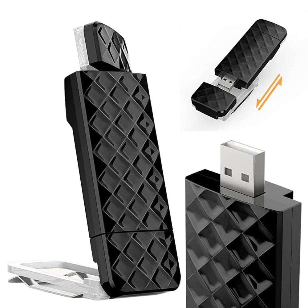 Clip-On Reading Light with Flexible Adjustable Arm-Black