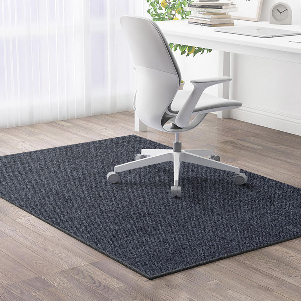 Office Chair Mat for Hardwood Floor Anti-Slip TPE Desk Rug for Home and Office-Grey
