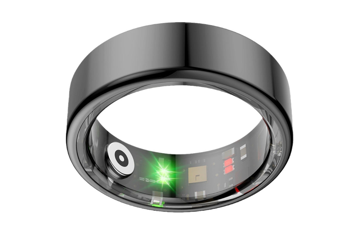 Smart Health Ring Heart Rate Blood Oxygen Sleep Tracker Black