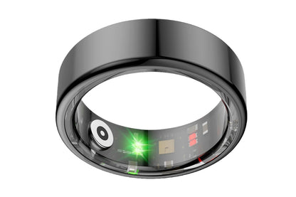 Smart Health Ring Heart Rate Blood Oxygen Sleep Tracker Black