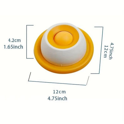 Cat Licking Bowl Slow Feeder Bowls for Yogurt Liquid Treat-Yellow