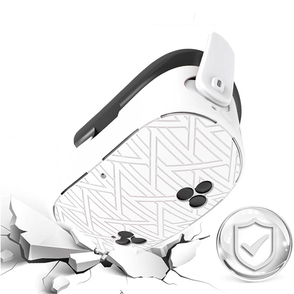 7-Piece Silicone Protective Case Set for Meta Quest 3S VR Headset Accessories White