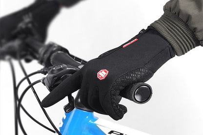 Winter Gloves Touch Screen Water Resistant Windproof Thermal for Cycling-Black