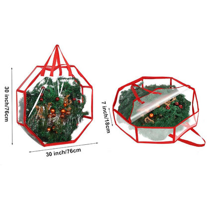 76cm Christmas Wreath Storage Bags Octagon Xmas Garland Bags