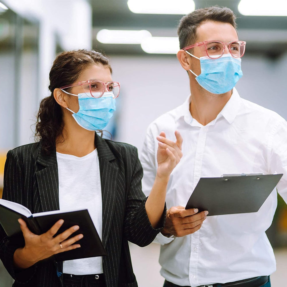 Safety Goggles Anti-Fog Blue Light Blocking Safety Glasses Protective Eyewear Pink