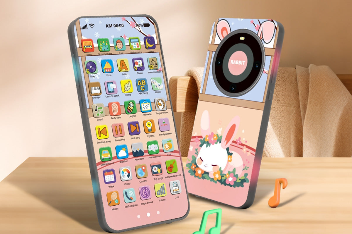 Learning Phone Toy with Over 10000 Educational Contents Touch Screen -Rabbit