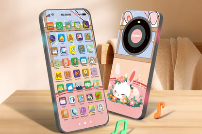 Learning Phone Toy with Over 10000 Educational Contents Touch Screen -Rabbit