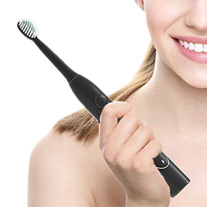 Sonic Electric Toothbrush with 8 Soft Wave Brush Heads Black