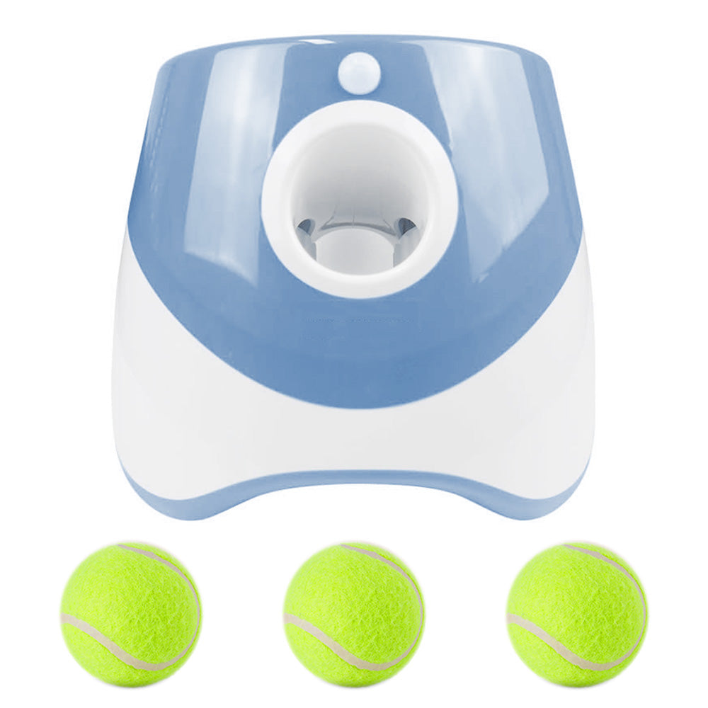 Automatic Dog Tennis Ball Launcher with 3 Balls - Blue