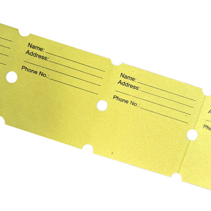 1000Pcs Tacticai Raffle Tickets for Carnivals Events Entry Reward Fundraiser Prizes Yellow
