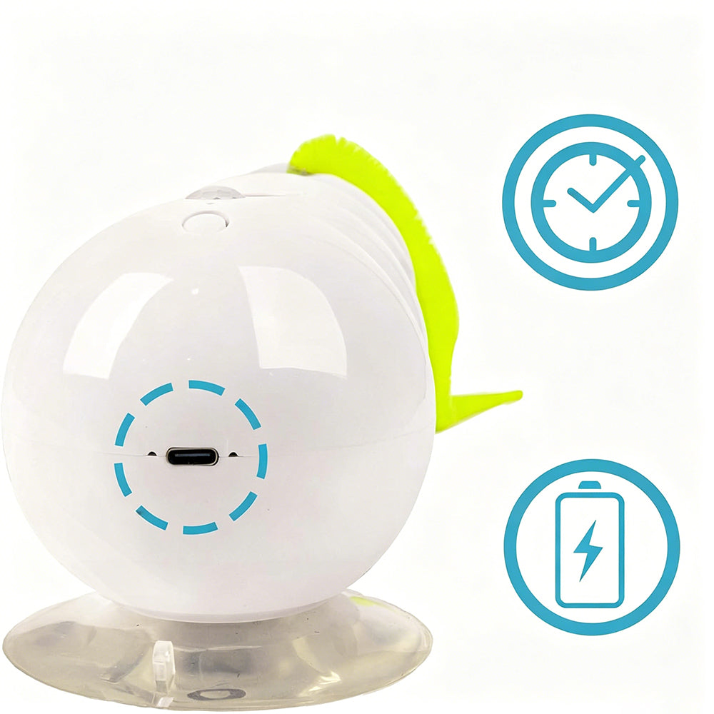 Interactive Electric Cat Toy with Smart Sensor and Suction Cup-Worm