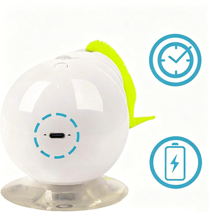Interactive Electric Cat Toy with Smart Sensor and Suction Cup-Worm