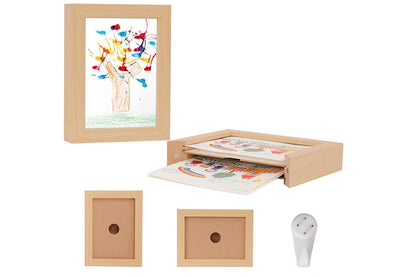 Removable Clip boy and girls Picture Frame A4 Artwork Display -Beige