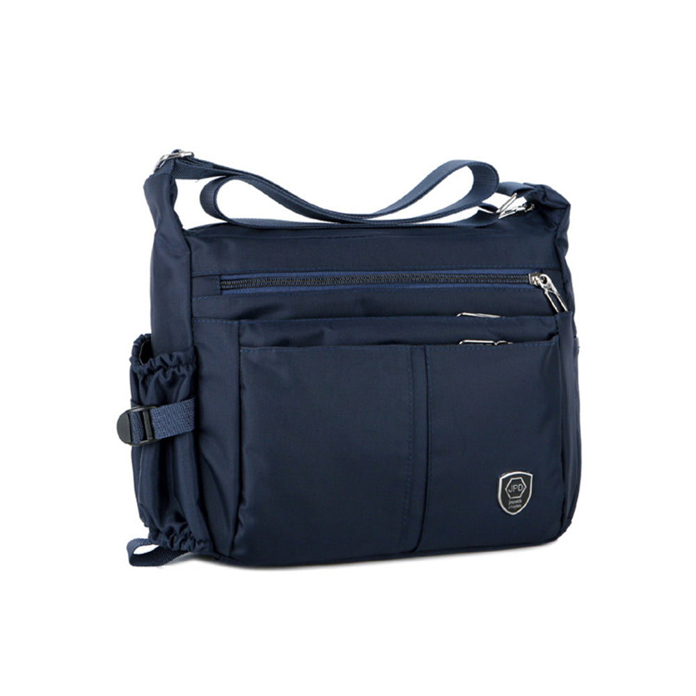 Water-Resistant Messenger Bag for Men Lightweight Travel Crossbody Sling Bag-Dark Blue