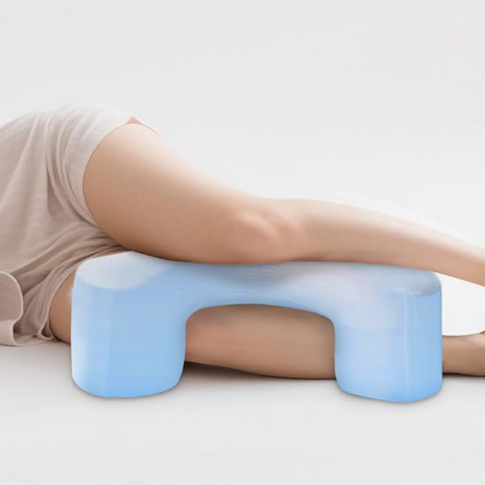 Ergonomic Side Sleeper Pillow with Arm Hole ¨C Neck and Shoulder Support Sky Blue