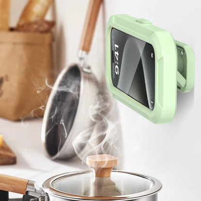 Waterproof Anti-Fog Rotating Shower Phone Holder for Bathroom Smartphone Case-Light Green