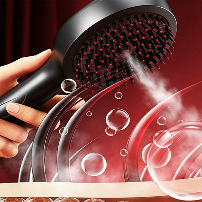 3 in 1 Electric Spray Hair Comb with Mist Function-Black