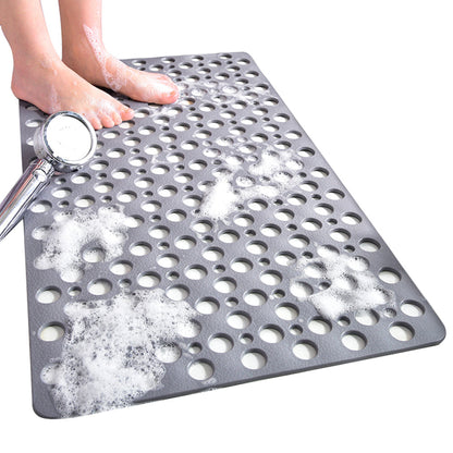 Anti-Slip Bath Mat Suction Shower Mats Bathroom Bathtub Floor Grey