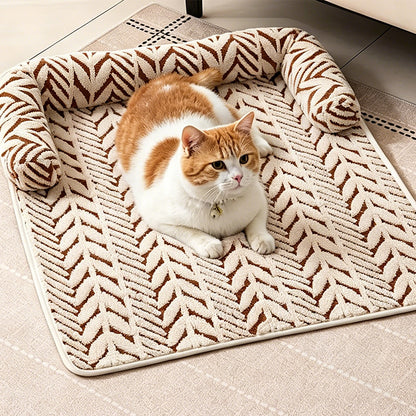 Thick Plush Non Slip Pet Mat-Coffee