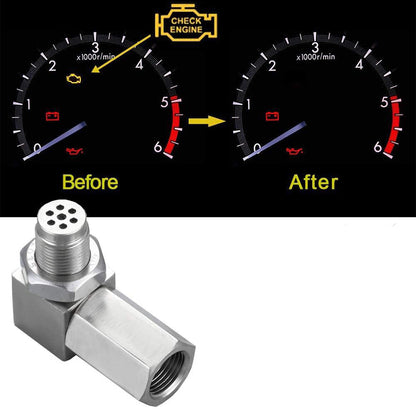 90 Degree Extender Adapter Oxygen O2 Sensor Spacer Bung Extension Catalytic Converter