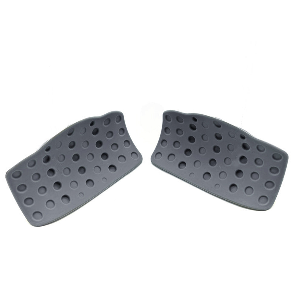 2Pcs Anti-Slip Workout Grips Ergonomic Silicone Weightlifting Gloves for Pull-Ups Gym Training Exercise Gray