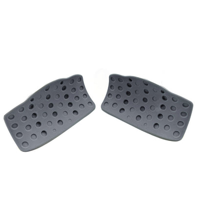 2Pcs Anti-Slip Workout Grips Ergonomic Silicone Weightlifting Gloves for Pull-Ups Gym Training Exercise Gray