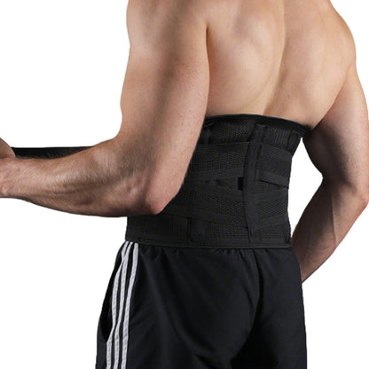 Adjustable Waist Support Belt Unisex Outdoor Sports Abdominal Lumbar Brace Black