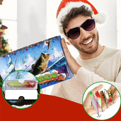 24 Days Fishing Advent Calendar Christmas Fishing Tackle Countdown Calendar Style 2