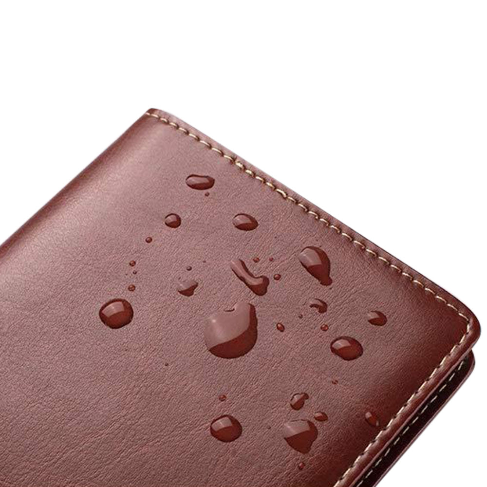 120-Slot Capacity Business Card Holder Album-Reddish Brown