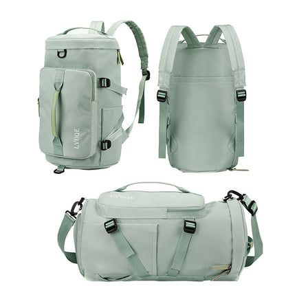 Large Capacity Travel Duffle Bag Sport Gym Backpack -Green