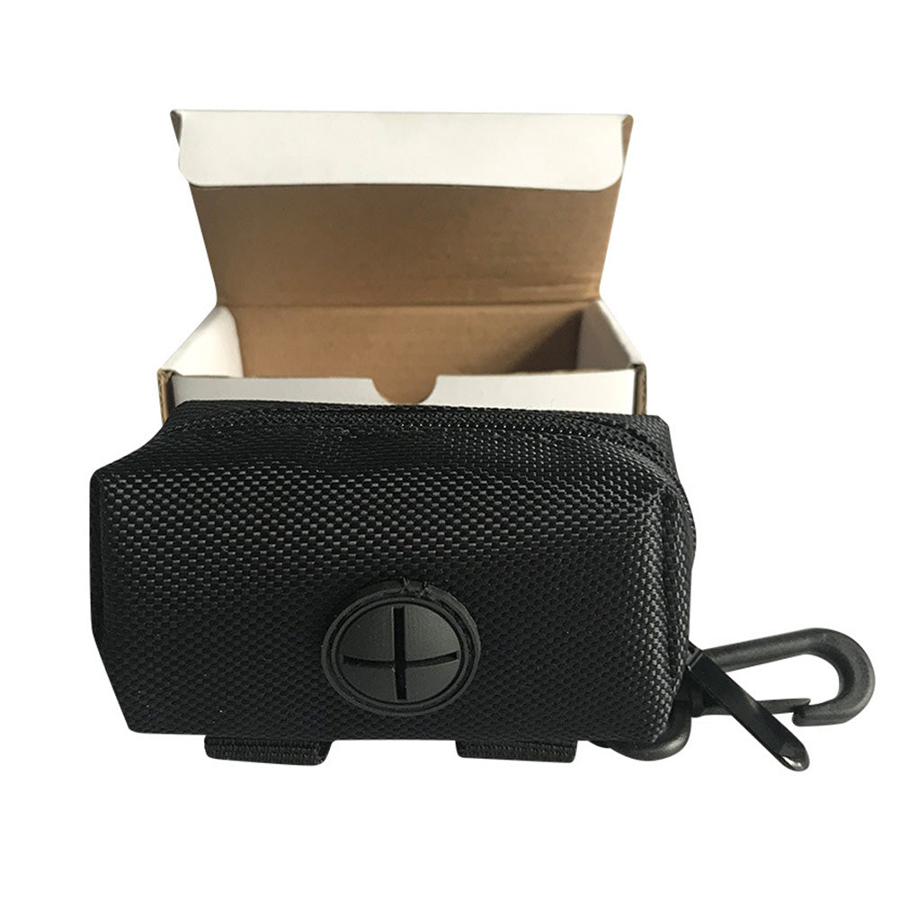 Dog Poop Bag Dispenser Pet Waste Bag Holder for Puppy Walking Cleanup Black