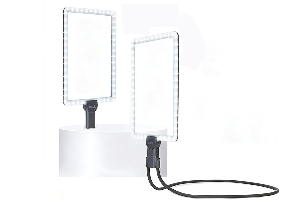 10X Magnifying Glass with Lights Flexible Gooseneck Magnifiers for Seniors-Grey