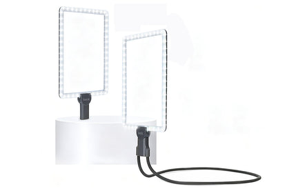 10X Magnifying Glass with Lights Flexible Gooseneck Magnifiers for Seniors-Grey