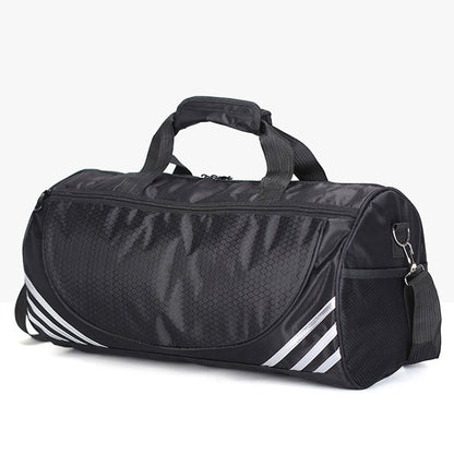 Gym Duffle Bag Travel Duffel Bag Outdoor Shoulder Sports Bag Black and White