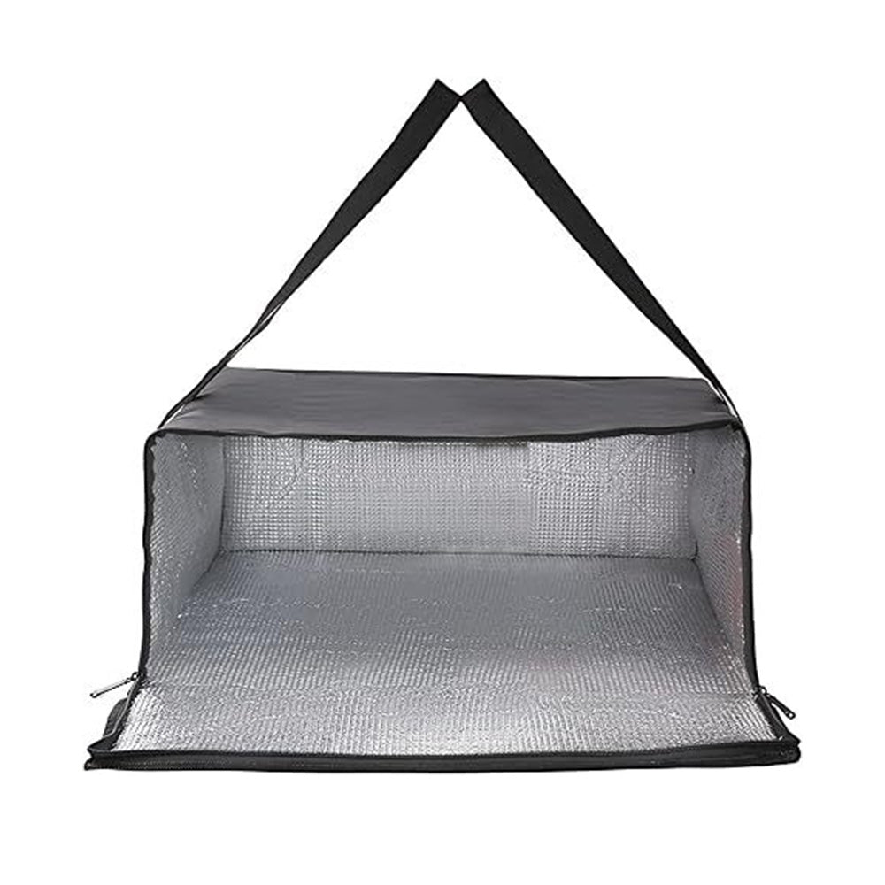 Large Foldable Insulated Pizza Cake and Food Delivery Bag-Black