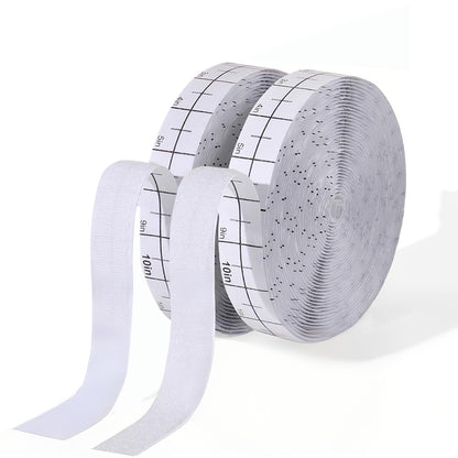 30Ft Hook and Loop Strips with Adhesive 2 Rolls Heavy Duty Hook Loop Tape -White