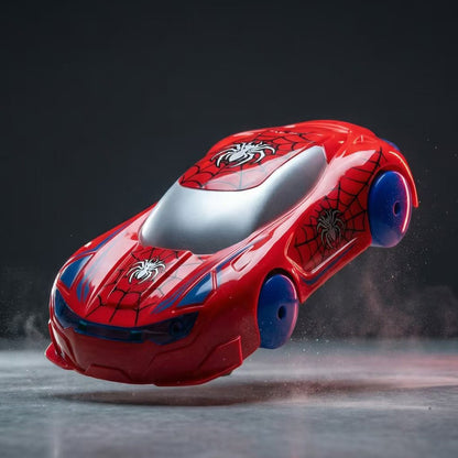 2.4G Dual-Sided Wall Climbing Remote Control Stunt Car with LED Lights - Blue