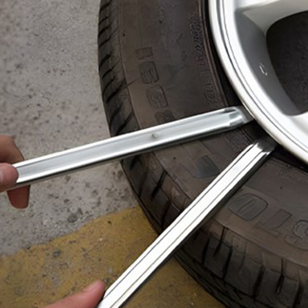 Double Head Steel Tyre Lever Tool with Curved and Straight Ends