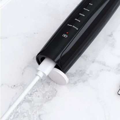 Electric Ultrasonic Plaque Remover Teeth Cleaning Kit Dental Calculus Remover LED Light -Black