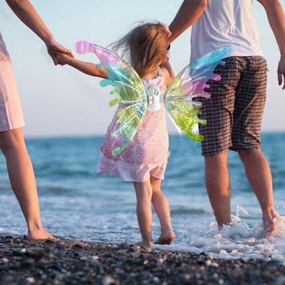 Electric Butterfly Wings LED Luminous Elf Wings with Music Glowing Shiny Dress Up Props