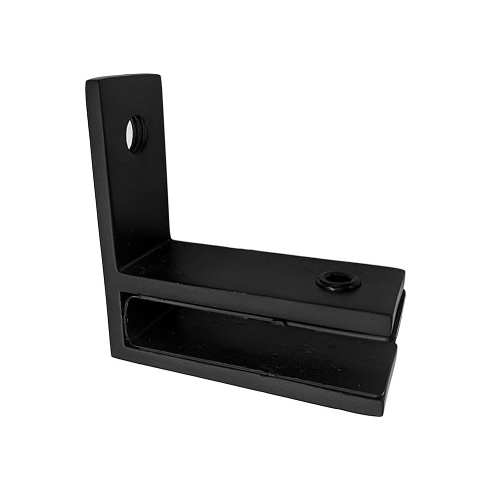 304 Stainless Steel Pool Fence Glass Clamp for 10 to 12mm Panels - Black