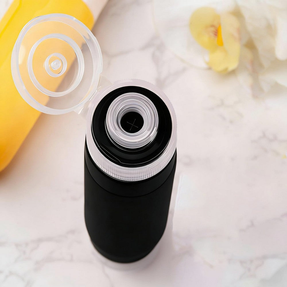 17Pcs Travel Bottles for Toiletries Silicone Travel Containers for Shampoo-Black